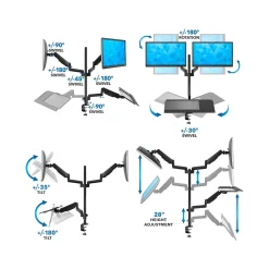 Clearance Mount-It! Adjustable Monitor Mount, Up to 32