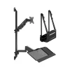 New Mount-It! Adjustable Monitor Wall Mount Workstation, Up to 32", Black (MI-7991)