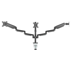 Clearance Mount-It! Adjustable Triple Monitor Mount with Gas Spring Arms, Up to 27", Black (MI-4753B)