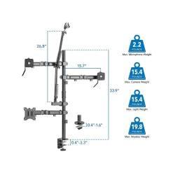 Hot Mount-It! All-in-One Adjustable Studio Camera Setup Single Mount, Up to 32