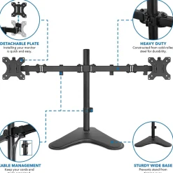 Best Mount-It! Dual Adjustable Monitor Arm, Up To 32
