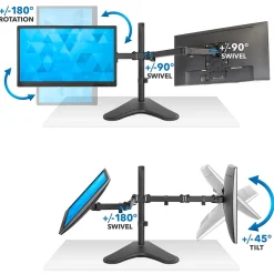 Best Mount-It! Dual Adjustable Monitor Arm, Up To 32