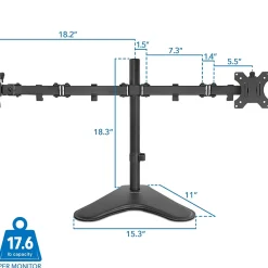 Best Mount-It! Dual Adjustable Monitor Arm, Up To 32