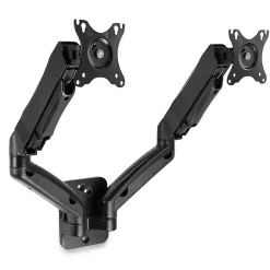 New Mount-It! Dual Arm Monitor Wall Mount for 19" to 27" Displays, Black (MI-766)
