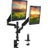 Online Mount-It! Dual Monitor Arm Desk Mount for 19" to 32" Monitors, Black (MI-4762)