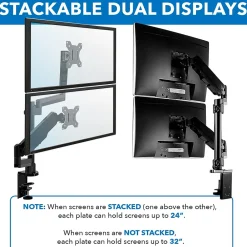 Online Mount-It! Dual Monitor Arm Desk Mount for 19
