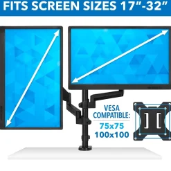 Online Mount-It! Dual Monitor Arm Desk Mount for 19