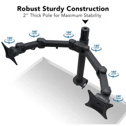 Mount-It! Dual Monitor Mount, Up To 27