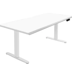 Standing Desks*Mount-It! Dual Motor 72"W Electric Adjustable Standing Desk, White (MI-18124)