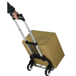Mount-It! Folding Hand Truck and Dolly, 165 lbs., Silver/Black (MI-901)