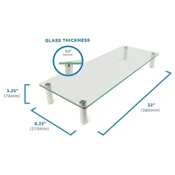 Discount Mount-It! Glass Monitor Riser, 22