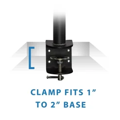 Hot Mount-It! Height Adjustable Single Monitor Desk Mount for 13