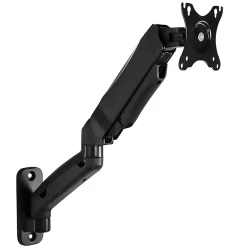 Clearance Mount-It! Height Adjustable Monitor Wall Mount Arm for 13" to 32" Monitors, Black (MI-765)
