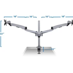 Mount-It! Modular Desk Mount Adjustable Monitor Arm, Up to 27
