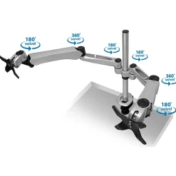 Mount-It! Modular Desk Mount Adjustable Monitor Arm, Up to 27