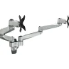Discount Mount-It! Modular Dual Adjustable Monitor Arms, Up to 30" Monitors, Gray/Silver (MI-43114)