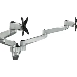Discount Mount-It! Modular Dual Adjustable Monitor Arms, Up to 30" Monitors, Gray/Silver (MI-43114)