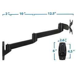 Outlet Mount-It! Modular Mount Adjustable Monitor Stands, Up to 27