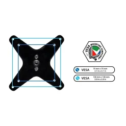 Outlet Mount-It! Modular Mount Adjustable Monitor Stands, Up to 27