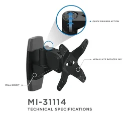 Clearance Mount-It! Modular Mount Adjustable Monitor Mount, Up to 30