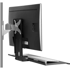 Online Mount-It! Monitor and Keyboard Wall Mount Bracket, Standing Workstation with Floating Keyboard, VESA Mount Required (MI-7917)