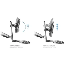 Standing Desks*Mount-It! Sit Stand Desk Mount Workstation, Dual Monitor Standing Desk Converter, Full Motion Arm, Height Adjustable (MI-7904)