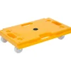 Mount-It! Small Platform Mover Dolly, 220 lb. Capacity, Yellow (MI-926)