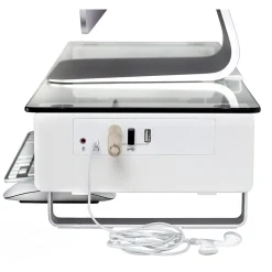 Discount Mount-It! Tempered Glass Height Adjustable Monitor Riser With 3 USB Ports, Up to 32