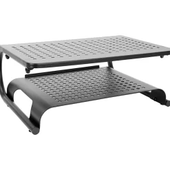 Discount Mount-It! 2-Tier Monitor Stand, Up to 32", Black (MI-7361)