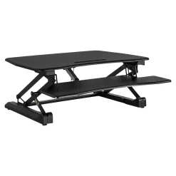 Standing Desks*Mount-It! 36"W Electric Adjustable Standing Desk Converter with USB Charging Port, Black (MI-7927E)