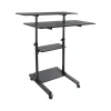 Standing Desks*Mount-It! Mount-lt! 37"-55" Adjustable Monitor Rolling Stand up Desk, Black (MI-7970B)