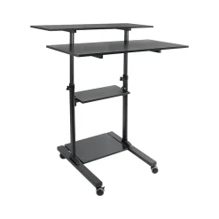 Standing Desks*Mount-It! Mount-lt! 37"-55" Adjustable Monitor Rolling Stand up Desk, Black (MI-7970B)