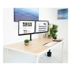 Clearance Mount-It! Mount-lt! Adjustable Full Motion Monitor Arm Mount, Up to 32" Monitor, Black (MI-2752L)