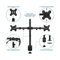 Clearance Mount-It! Mount-lt! Adjustable Full Motion Monitor Arm Mount, Up to 32