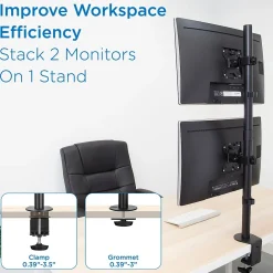 Online Mount-It! Mount-lt! Adjustable Monitor Mount, Up to 32