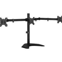 Online Mount-It! Mount-lt! Adjustable Triple Monitor Stand, Up to 27", Black (MI-2789)