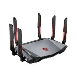 Clearance MSI RadiX AXE6600 AX6600 Tri Band MU-MIMO WiFi 6E Gaming Router, Black/Red (RADIXAXE6600)