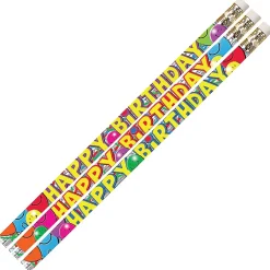 Pencils|Musgrave Pencil Company Birthday Bash Wooden Pencil, 0.5mm, #2 Hard Lead, 144/Box (MUS2214G)