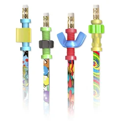 Pencils|Musgrave Pencil Company Musgrave Wooden Pencil, 0.7mm, #2 Medium Lead, 4/Pack (MUSFIDGETS4PK-3)