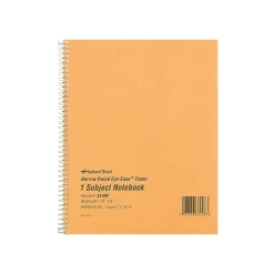 Subject Notebooks|National Brand Brown Board Cover 1-Subject Notebooks, 8" x 10", Narrow Ruled, 80 Sheets, Brown (RED33008)