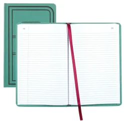 Accounting & Record Journals*National Brand Canvas Tuff Series Record Book, 7.63" x 12.13", Green, 75 Sheets/Book (A66150R)