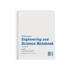 Notebooks|National Brand Engineering & Science 1-Subject Computation Notebooks, 8.5" x 11", Quad, 60 Sheets, Gray/Silver (33610)
