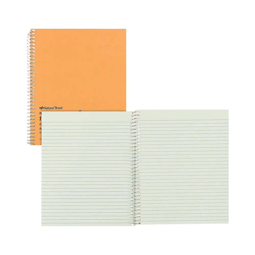 Subject Notebooks|National Brand 1-Subject Notebooks, 7" x 8", Narrow Ruled, 80 Sheets, Brown (33004)