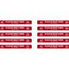 National Marker TexWalk® Floor Decal, "Please Wait Here," 2.25" x 20", Red/White, 10 (WFS80TX10)