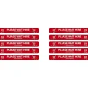 National Marker Walk-On™ Floor Decal, "Please Wait Here," 2.25" x 20", Red/White, 10 (WFS8010)