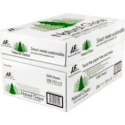 Multipurpose Paper*Natural Choice 8.5" x 11" Multipurpose Paper, 20 lbs., 92 Brightness, 5000 Sheets/Carton (MNW000-01)