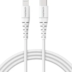 Naztech 14138 4 ft. Fast Charge MFi Lightning to USB-C Cable, White