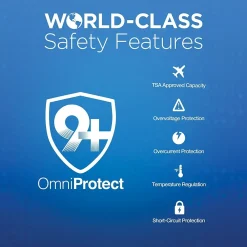 Naztech 20,000 mAh 18 Watt PD+QC Fast Charge High-Capacity Fabric Power Bank, Black (15143)