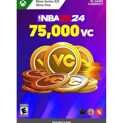 Clearance Microsoft NBA 2K24: 75,000 VC, In-Game Digital Currency, Xbox Series X|S, Xbox One (Digital)