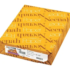 Resume Paper*Neenah Paper Neenah Classic Laid Premium Writing Paper, Baronial Ivory (NEE06551)